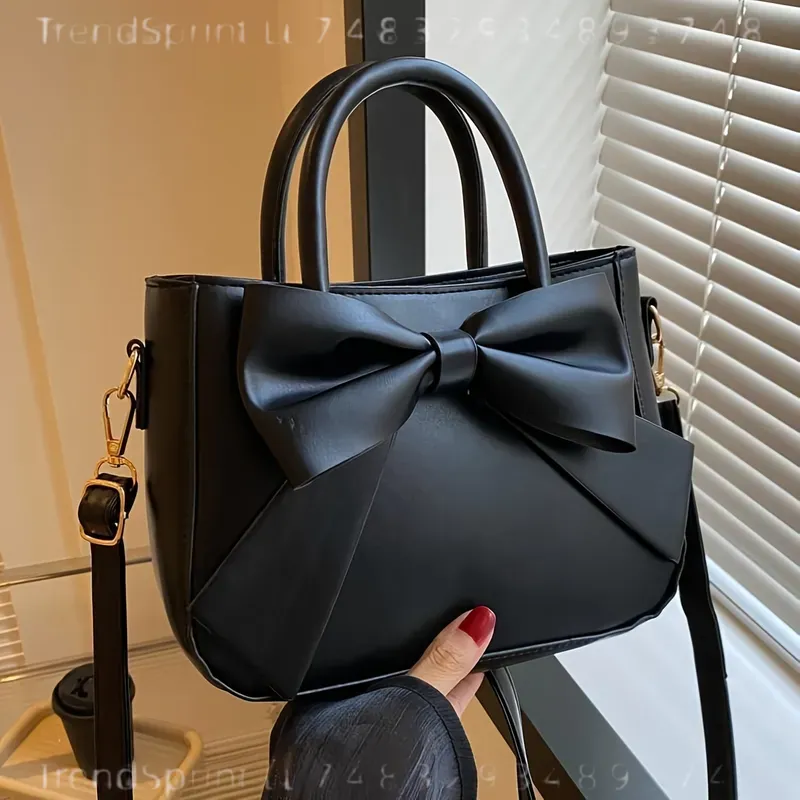 Elegant Black Bow Handbag for  - Women'S Bags Handbags review and price