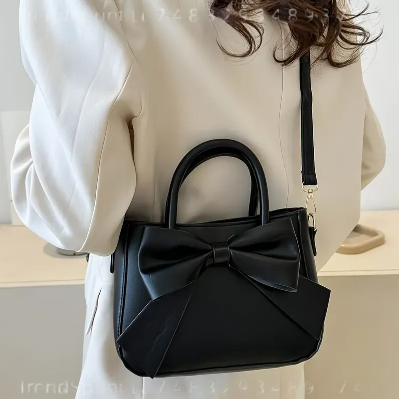 Elegant Black Bow Handbag for  - Women'S Bags Handbags review and price