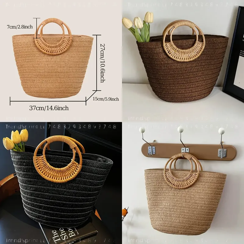 Women Summer Woven Paper Tote  - Women'S Bags Handbags review and price