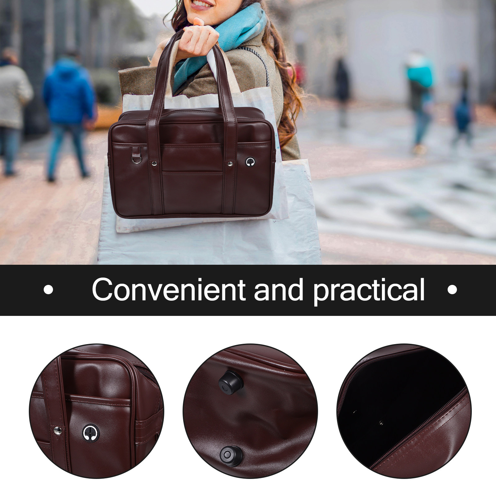 Large Capacity Waterproof PU L - Women Hand Bags For Office review and price