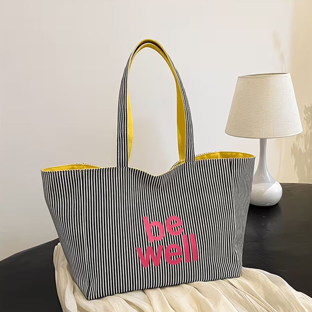 Fashionable Striped Printed Le - Women Bags On Sale review and price